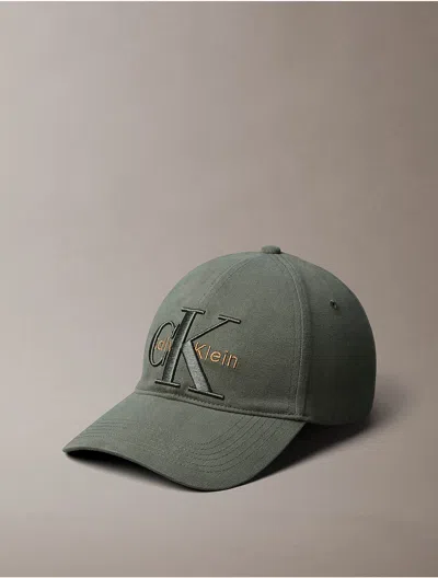Calvin Klein Men's Embroidered Layered Monologo Baseball Cap In Green