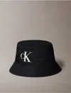 Calvin Klein Men's Embroidered Monogram Logo Twill Bucket Hat