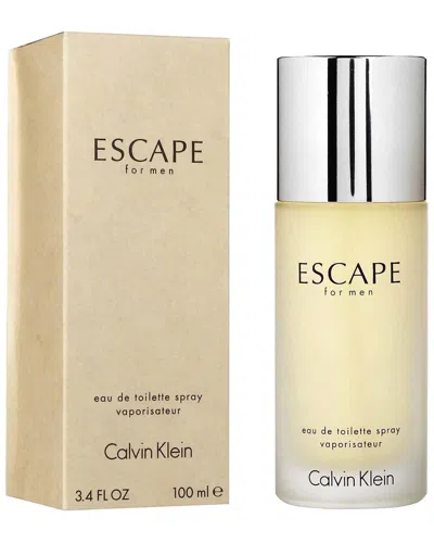 Calvin Klein Men's Escape 3.4oz Eau De Toilette Spray In Brown