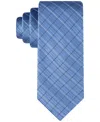 Calvin Klein Men's Etched Windowpane Tie In Lt. Navy