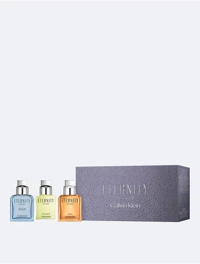 Calvin Klein Men's Eternity For Men Travel Spray Gift Set In White