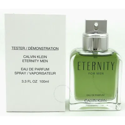 Calvin Klein Men's Eternity Men Edp Spray 3.4 oz (tester) Fragrances 3614229135107 In Green