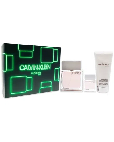 Calvin Klein Men's Euphoria 3pc Gift Set In White