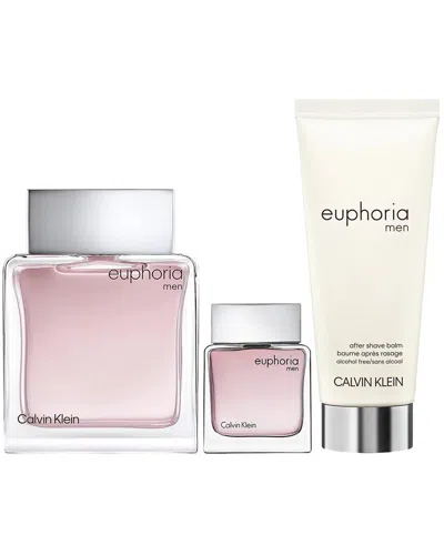 Calvin Klein Men's Euphoria 3pc Set In White