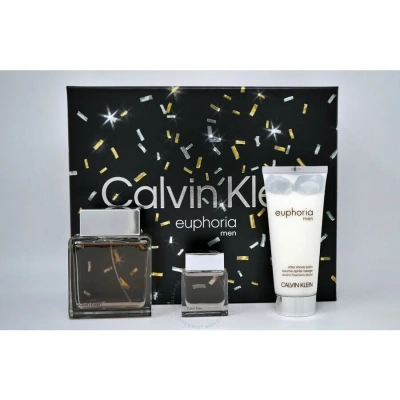 Calvin Klein Men's Euphoria Gift Set Fragrances 3616304678332 In Black