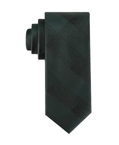 Calvin Klein Men's Evelyn Lurex Plaid Tie In Green