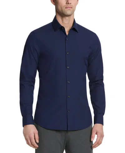 Calvin Klein Men's Extra Slim Fit Dress Shirt In Blue