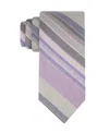 Calvin Klein Men's Fabre Stripe Pattern Tie In Multi