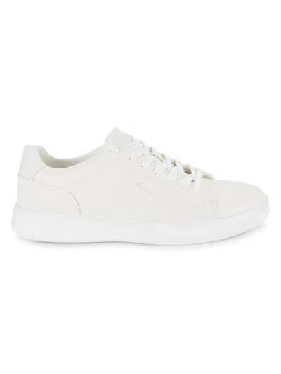Calvin Klein Men's Falcon Faux Leather Platform Sneakers In White