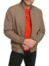 Calvin Klein Bomber Flight Jacket In Brown