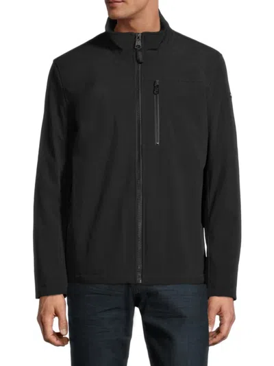 Calvin Klein Men's Faux Fur-lined Jacket In Black
