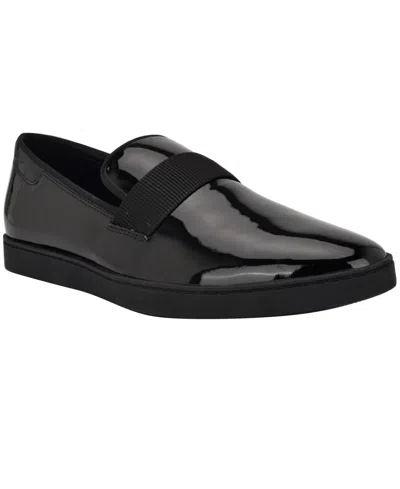 Calvin Klein Men's Fayze Casual Slip-on Loafers In Black Patent