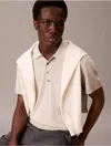 Calvin Klein Men's Fine Knit Lyocell Blend Polo Shirt