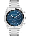 Calvin Klein Men's Multifunction Link Bracelet Watch In Blue