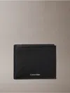 Calvin Klein Men's Foil Embossed Logo Bifold Wallet In Black