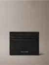 Calvin Klein Men's Foil Embossed Logo Card Case In Black