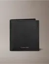 Calvin Klein Men's Foil Embossed Logo Slim Bifold Wallet In Black