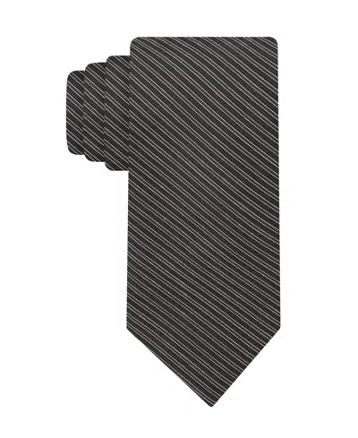 Calvin Klein Men's Fontana Stripe Pattern Tie In Gray