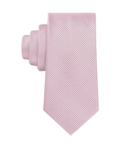 Calvin Klein Men's Galica Stripe Pattern Tie In Pink