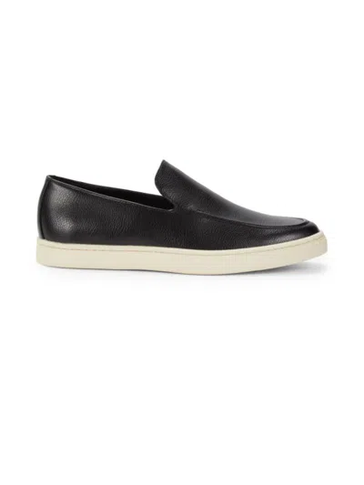 Calvin Klein Men's Genevo Apron Toe Loafers In Black