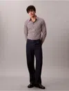 Calvin Klein Men's Gingham Slim Button-down Shirt In Black