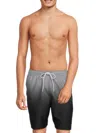 Calvin Klein Men's Gradient Stripe Swim Shorts In Black