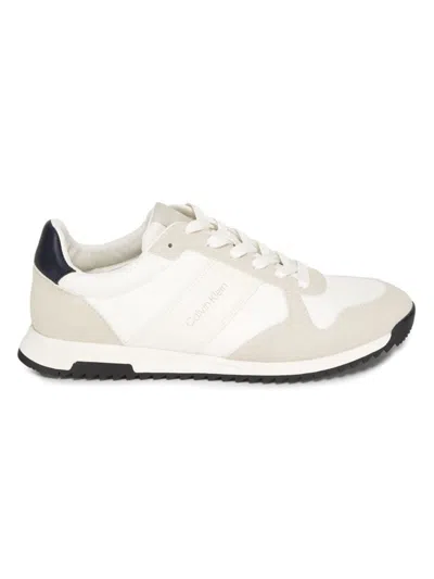 Calvin Klein Men's Granit Low-top Court Sneakers In Light Grey