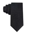 Calvin Klein Men's Grid Pattern Silk Tie In Metallic