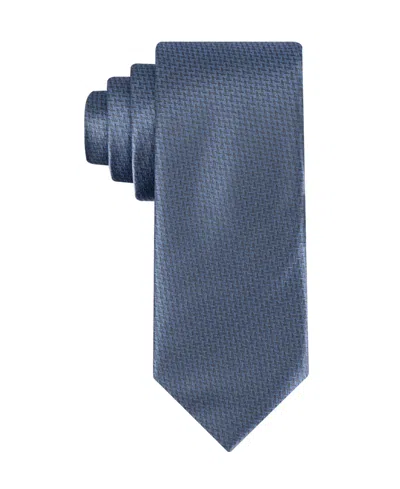 Calvin Klein Men's Harriet Herringbone Tie In Blue