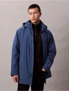 Calvin Klein Men's Heavyweight Long Puffer Jacket In Blue