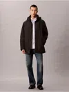 Calvin Klein Men's Heavyweight Long Puffer Jacket In Brown