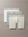 Calvin Klein Men's Heritage Cotton Stretch 3-pack Boxer Brief In Neutral