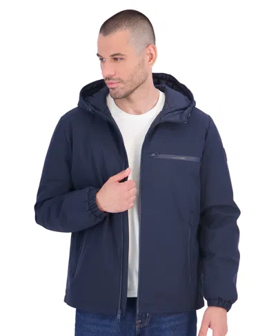 Calvin Klein Men's Hooded Quilted Inner Softshell Jacket In Multi