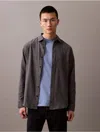 Calvin Klein Men's Houndstooth Flannel Classic Button-down Shirt In Dark Sapphire