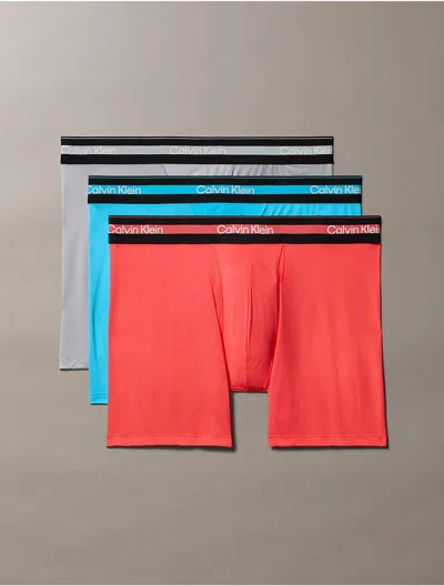 Calvin Klein Men's Icon Active Mesh 3-pack Boxer Brief In Multi