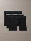 Calvin Klein Men's Icon Active Mesh 3-pack Boxer Brief In Black