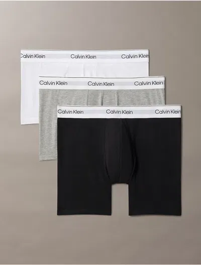 CALVIN KLEIN MEN'S ICON COTTON STRETCH 3-PACK BOXER BRIEF