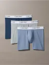 Calvin Klein Men's Icon Cotton Stretch 3-pack Boxer Brief In Blue