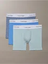 Calvin Klein Men's Icon Cotton Stretch 3-pack Boxer Brief In Blue