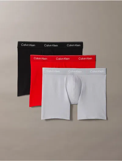 Calvin Klein Men's Icon Cotton Stretch 3-pack Boxer Brief In Multi