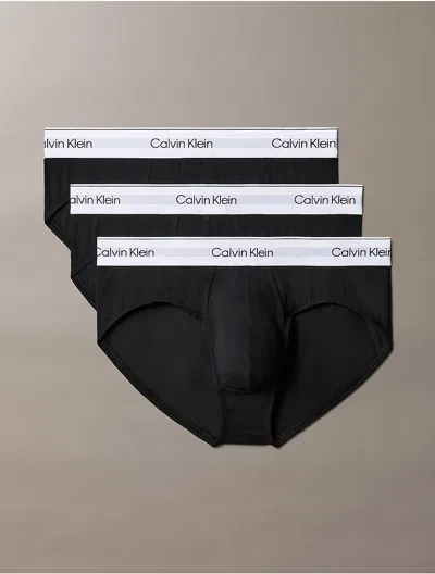 CALVIN KLEIN MEN'S ICON COTTON STRETCH 3-PACK HIP BRIEF