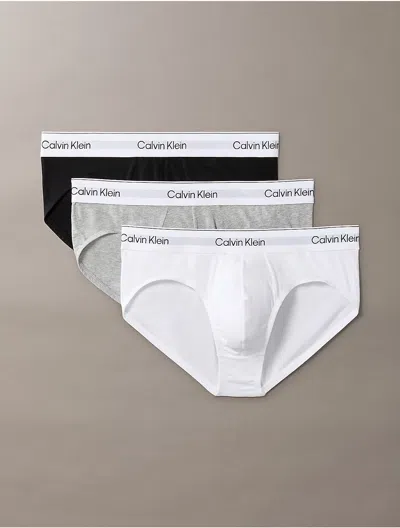 Calvin Klein Men's Icon Cotton Stretch 3-pack Hip Brief In Multi