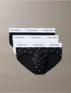 Calvin Klein Men's Icon Cotton Stretch 3-pack Hip Brief In Blue