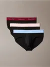 Calvin Klein Men's Icon Cotton Stretch 3-pack Hip Brief In Black