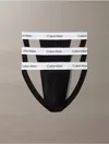 Calvin Klein Men's Icon Cotton Stretch 3-pack Jock Strap In Black