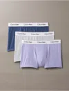 Calvin Klein Men's Icon Cotton Stretch 3-pack Low Rise Trunk In Multi
