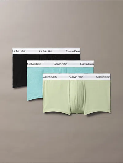 Calvin Klein Men's Icon Cotton Stretch 3-pack Low Rise Trunk In Multi
