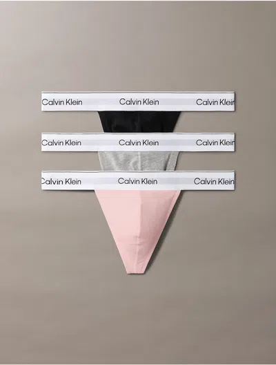 Calvin Klein Men's Icon Cotton Stretch 3-pack Thong In Multi