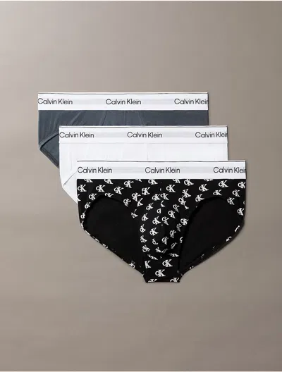 Calvin Klein Men's Icon Cotton Stretch 3-pack Hip Brief In Multi