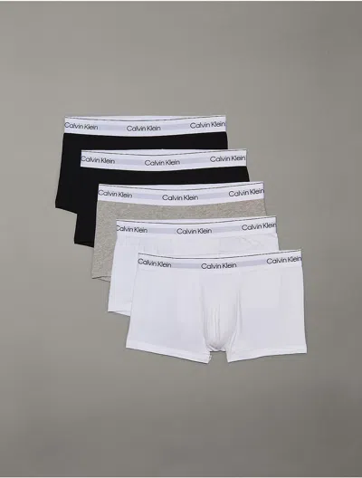 Calvin Klein Men's Icon Cotton Stretch 5-pack Low Rise Trunk In Multi